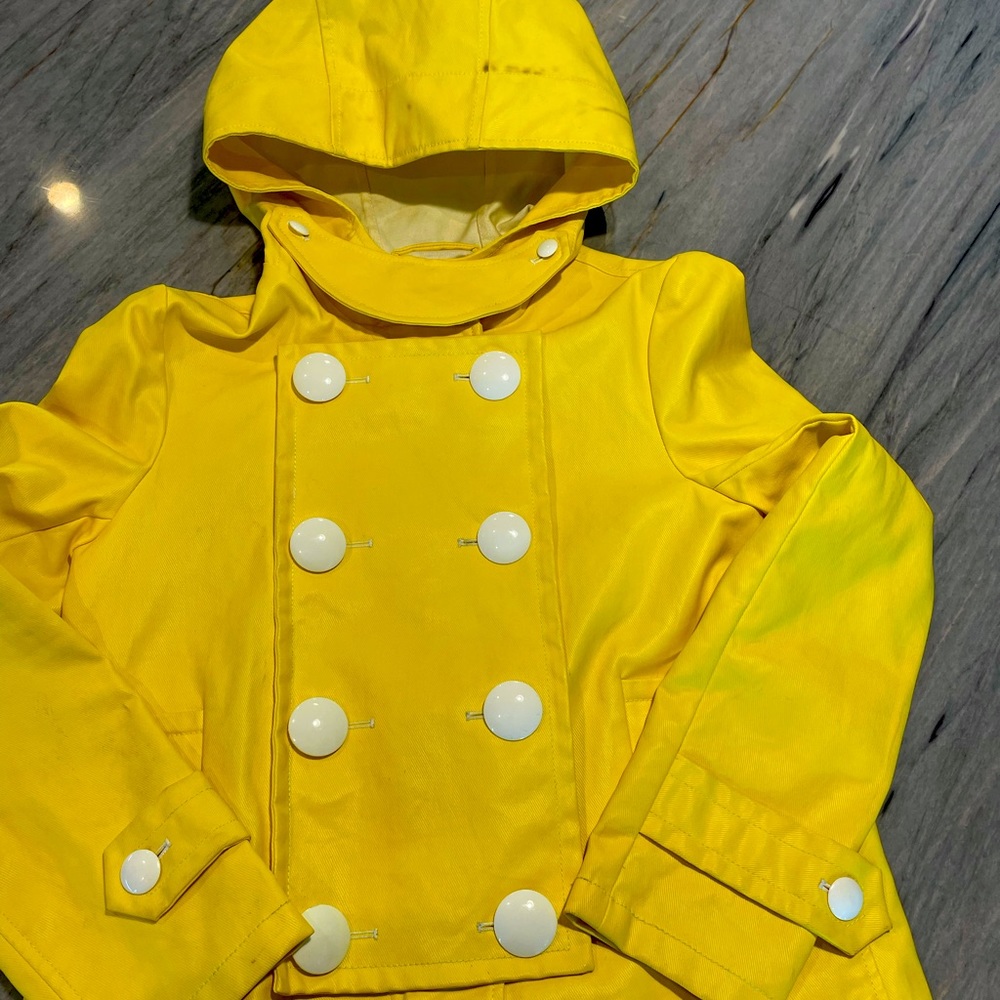 Phillip Lim 3.1 Hooded Rain Slicker in Canary size 4